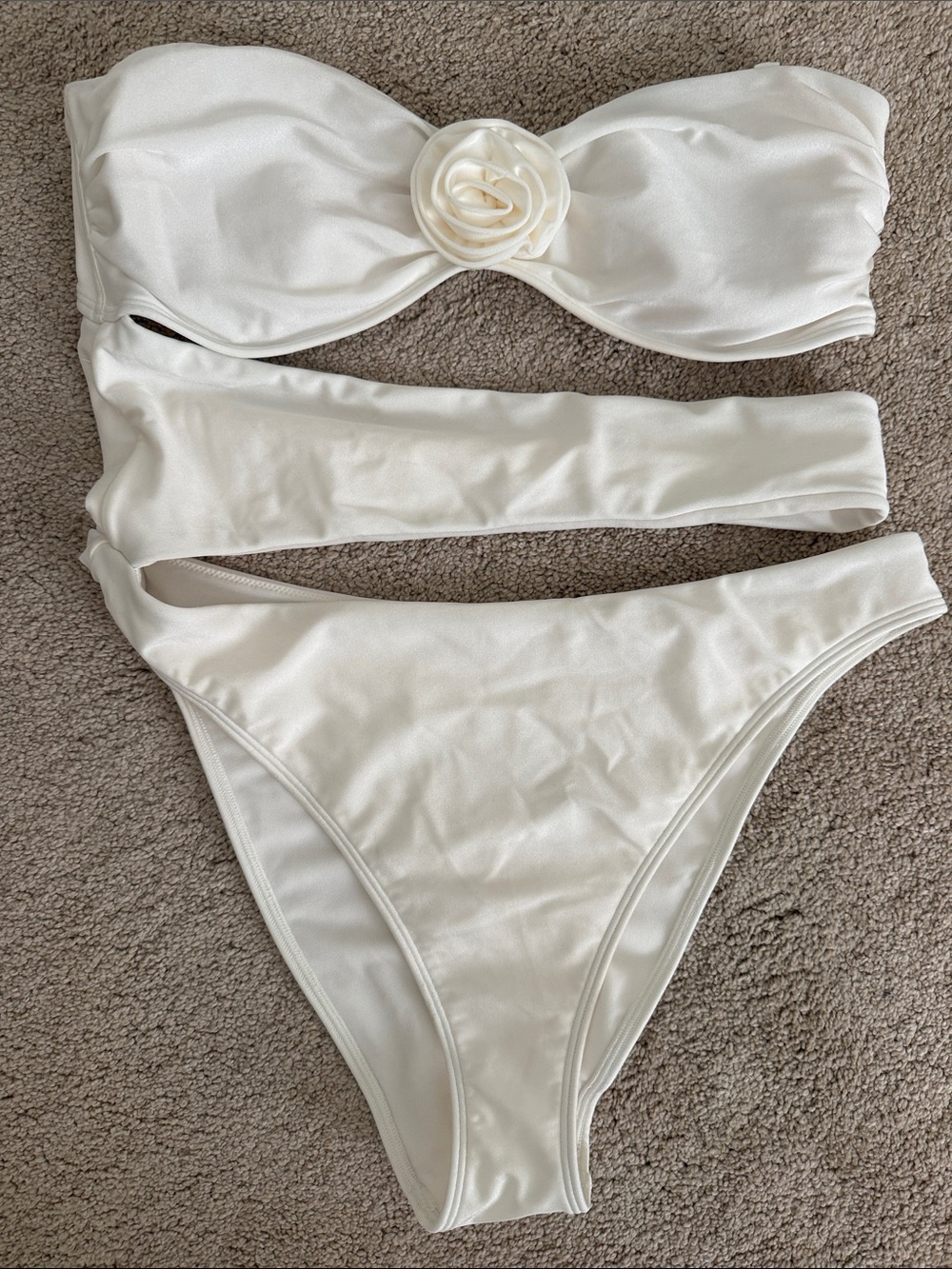 Abercrombie & Fitch White One Piece Swimsuit